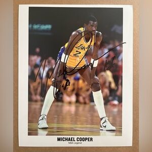 Michael Cooper Lakers Autographed Signed In Person 8x10 Promotional Photo - NEW